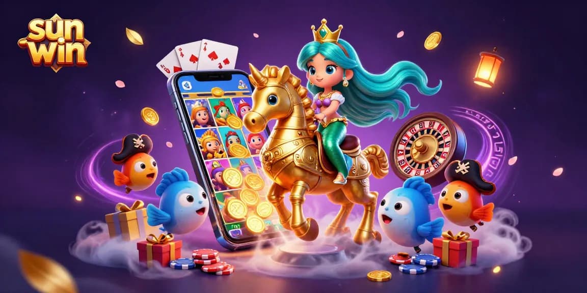 Engage with the vibrant and dynamic sun win casino experience featuring a mermaid princess and her treasure.