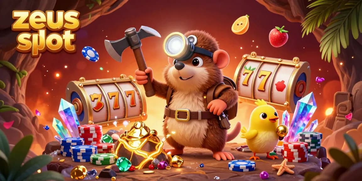 Experience thrilling wins with the Zeus slot amid a vibrant, immersive casino atmosphere.