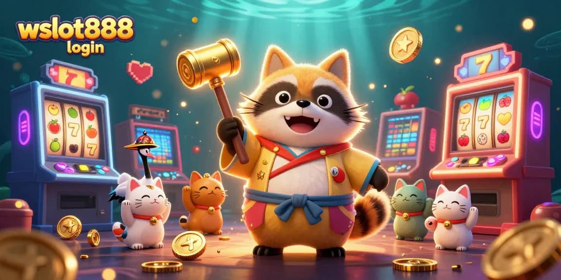 Gabungkan kegembiraan kasino dan slot dengan wslot888 login melalui ilustrasi 3D yang memukau.