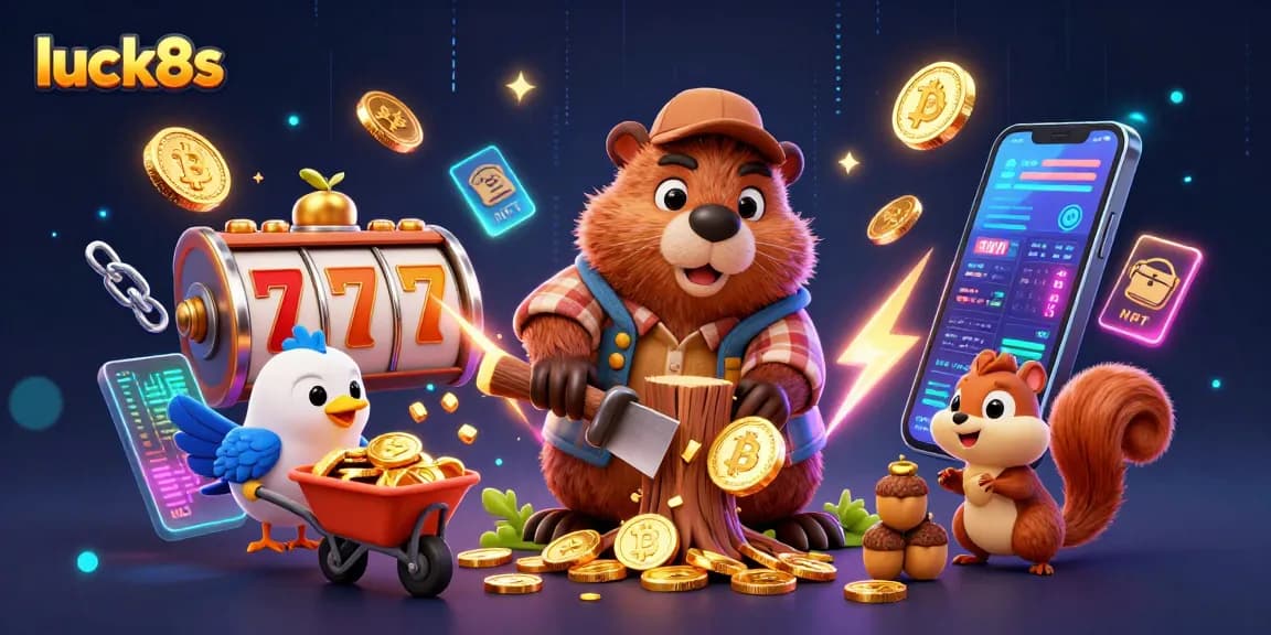 Experience exciting wins at luck8s with vibrant slot action and golden coins raining down.