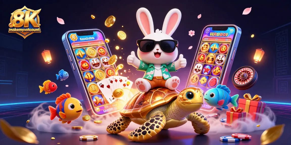 Engage with makemyvotecount as a lucky rabbit and golden turtle enjoy vibrant casino games