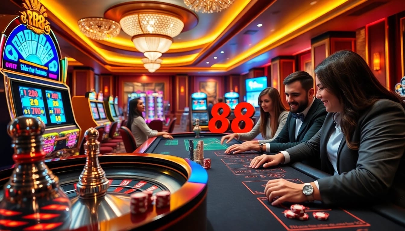 Experience the thrill of placing bets at rr88 online casino with vibrant slots and roulette.