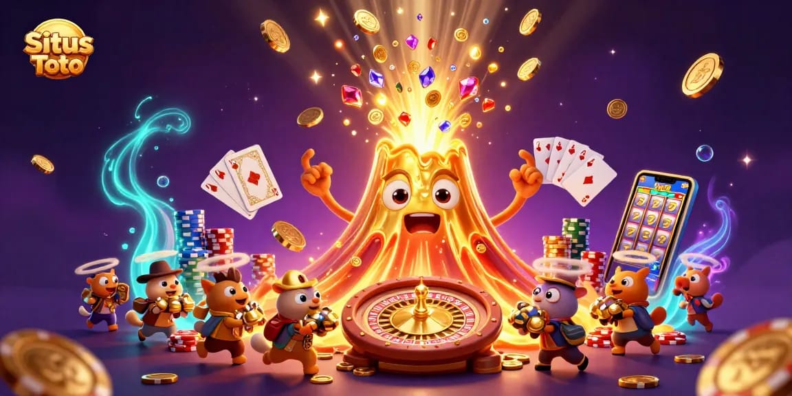 Menangkan situs Toto dengan ilustrasi kasino 3D yang penuh harta dan keseruan.