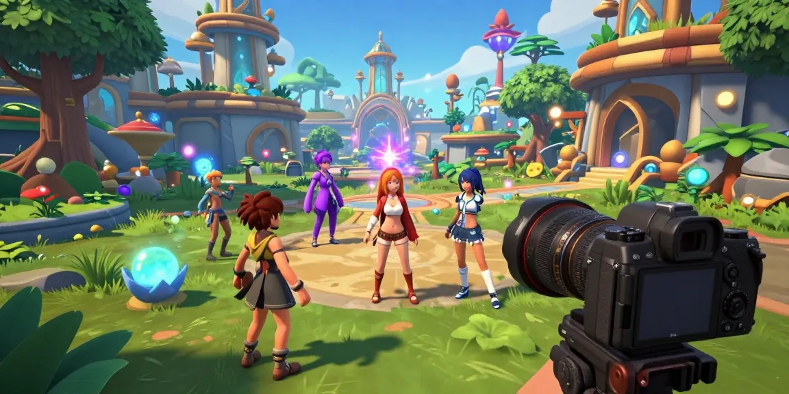 Exciting gameplay scene from a 3d hentai game, featuring diverse characters in an immersive virtual environment.