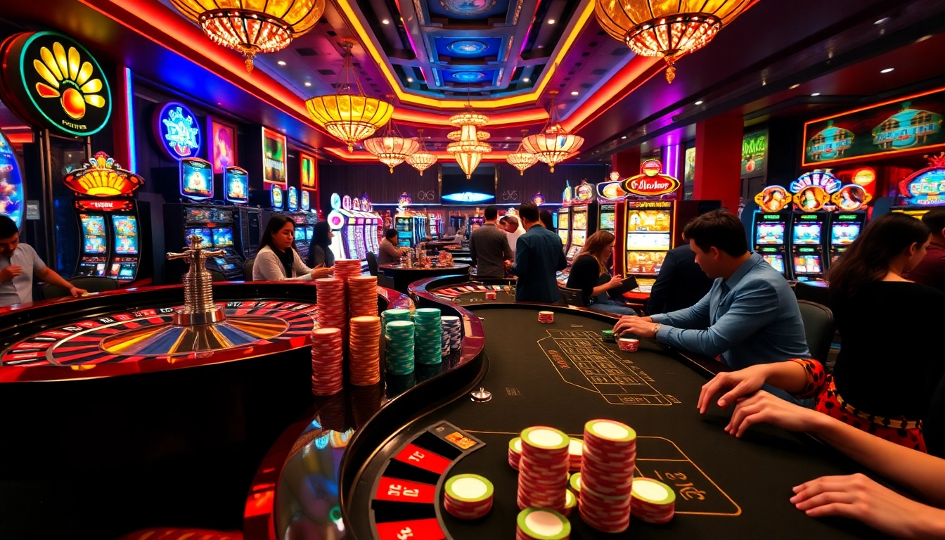 Experience thrilling gambling action with KKWIN at the vibrant casino tables and slot machines.