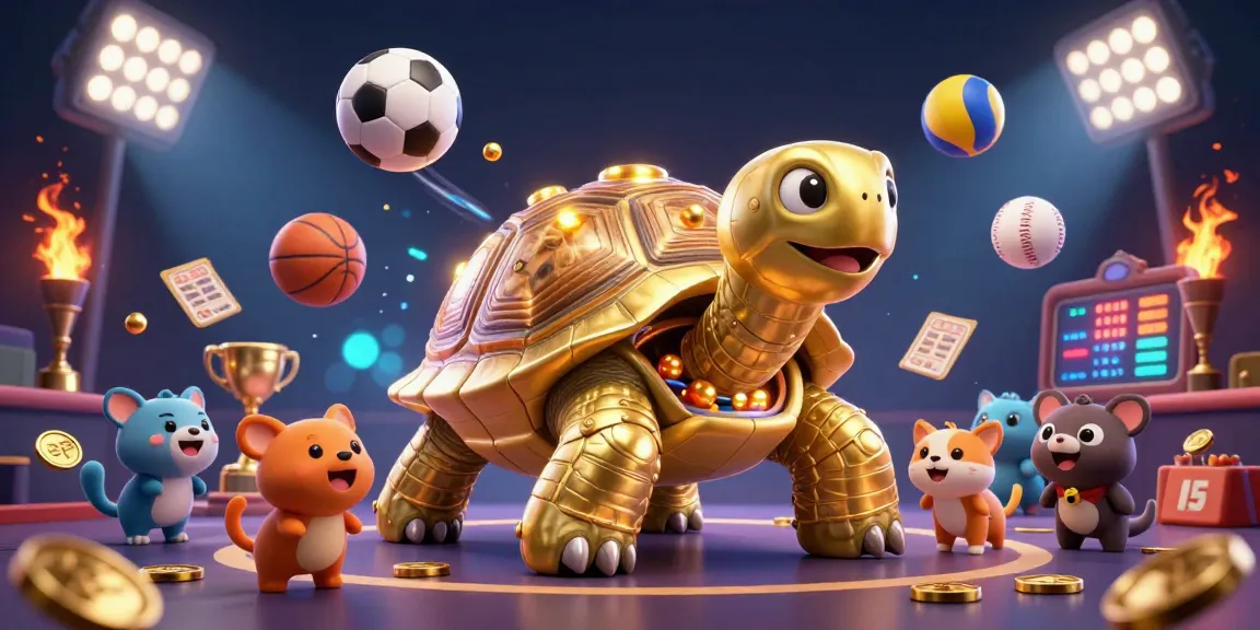Bet on LU88 with excitement as the golden tortoise machine delivers thrilling gameplay in a vibrant casino scene.