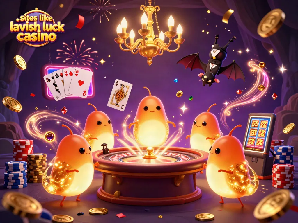 Light up your gaming experience with sites like Lavish Luck Casino featuring vibrant scenes of fun.