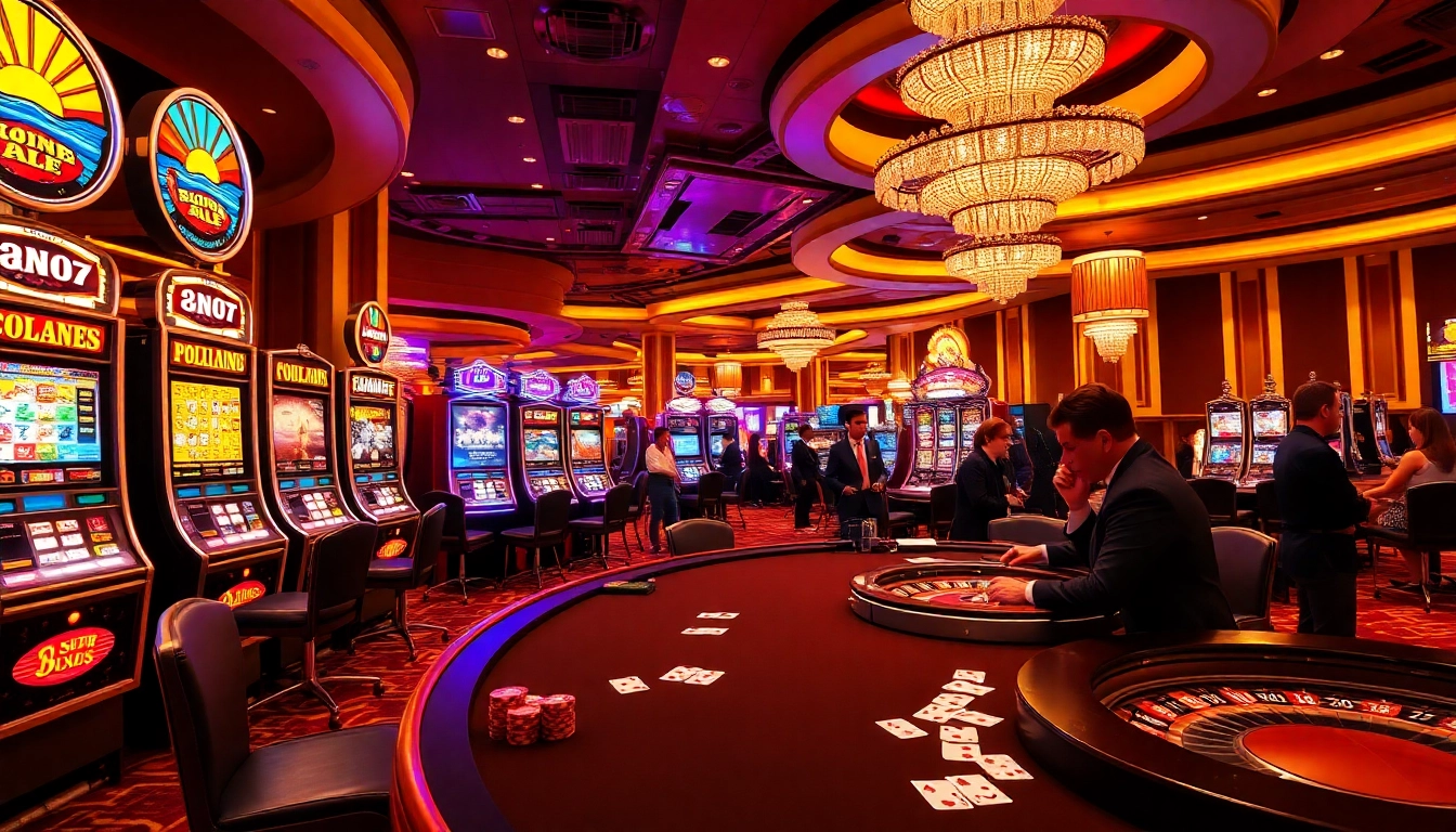 Experience the excitement of QQMacan's vibrant slot machines and table games in a premier casino environment.