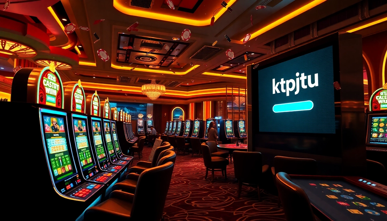 Engage in the excitement of kptjitu login at a luxurious online casino featuring dynamic slot machines.