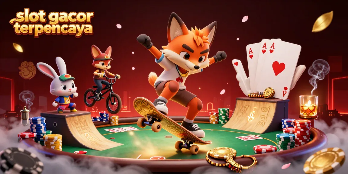 Experience thrilling gameplay with slot gacor terpercaya characters and elements in an energetic 3D scene.