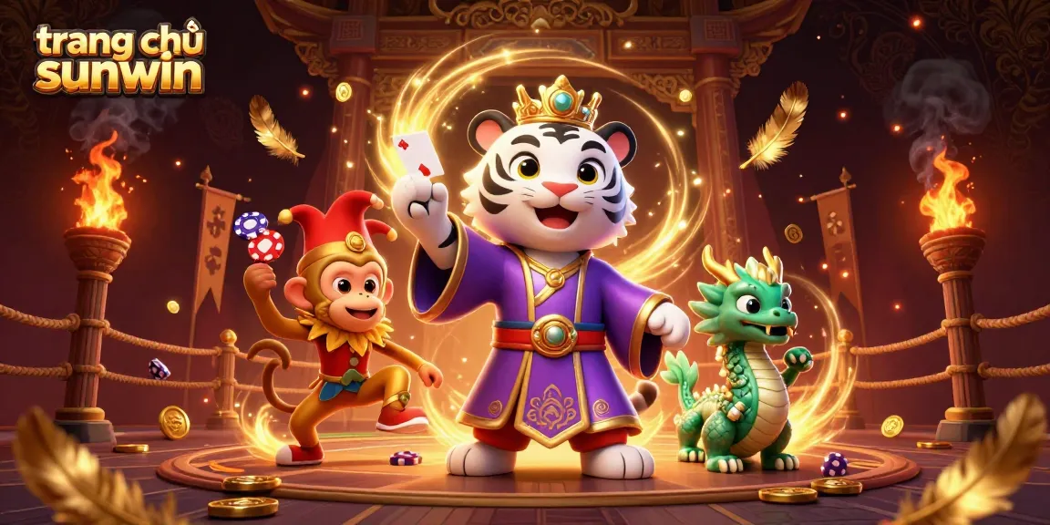 Experience the thrill of gambling at trang chủ sunwin with animated characters and vibrant casino elements.