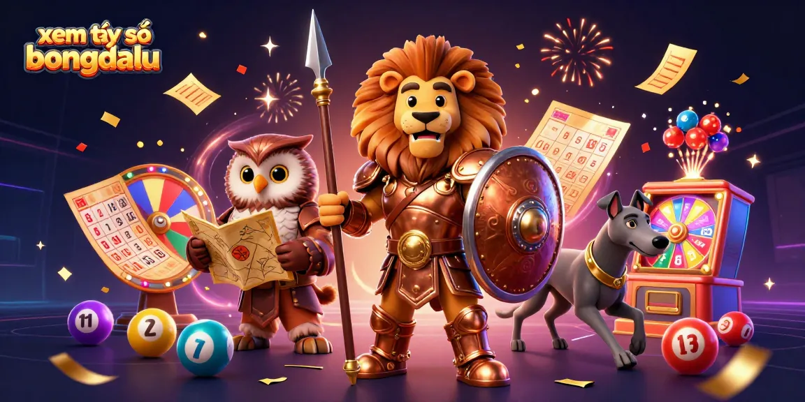Xem tỷ số bongdalu with 3D characters and dynamic gambling elements in a vibrant casino scene.