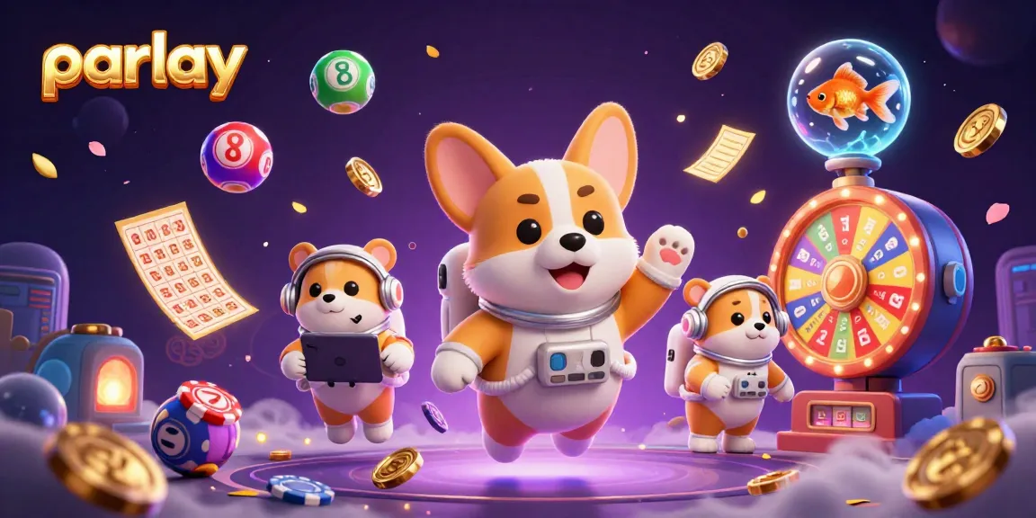 Experience parlay betting excitement with a 3D scene of animated gambling characters and dynamic elements.